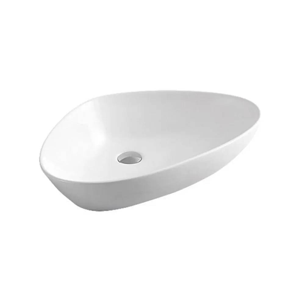 Фото 6 Комплект Teymi 3 в 1: Тумба Helmi 85 серый камень/дуб + раковина Ellie 60 накладная + смеситель Helmi Pro высокий хром F03224