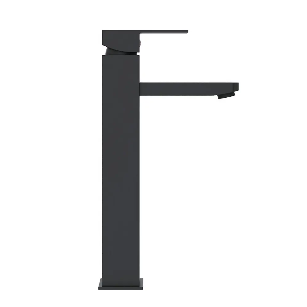 Фото 10 Комплект Teymi 3 в 1: Тумба Helmi 85 серый камень/дуб + раковина Lori 50 накладная + смеситель Helmi Pro высокий черный матовый F03209