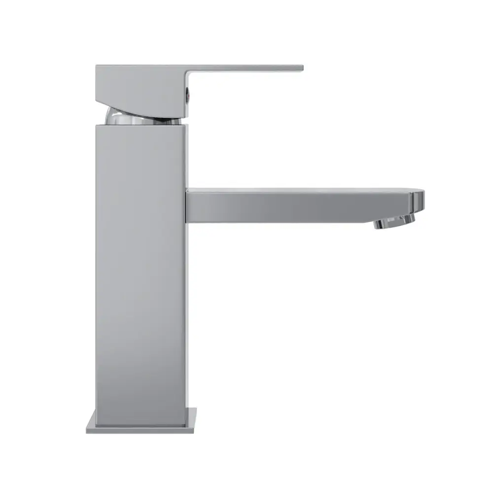 Фото 11 Комплект Teymi 3 в 1: Тумба Helmi 85 серый камень/дуб + раковина Helmi S 48 накладная с полочкой + смеситель Helmi Pro хром F02954