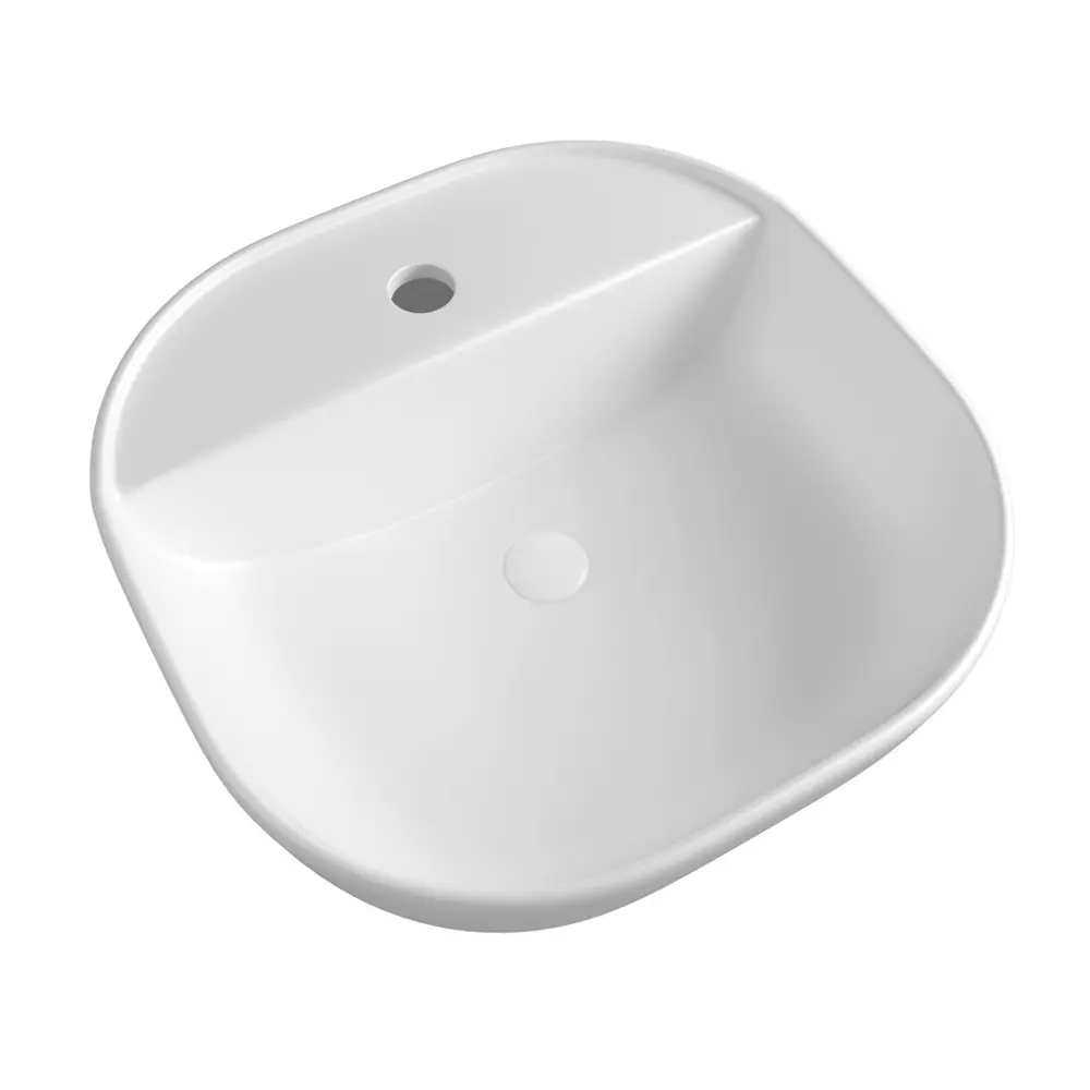 Фото 7 Комплект Teymi 3 в 1: Тумба Helmi 70 серый камень/дуб + раковина Solli 40 накладная с полочкой + смеситель Ritta хром F02961