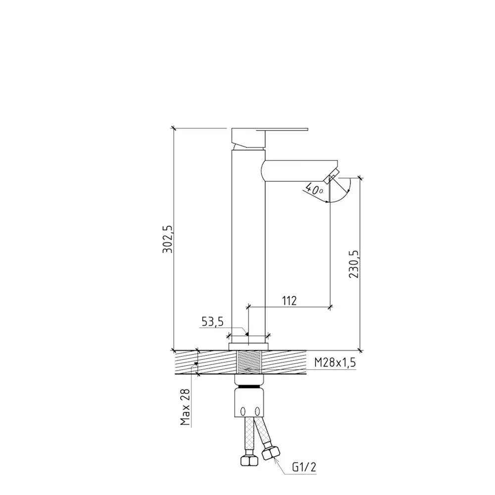 Фото 8 Комплект Тумба Helmi F07174 70 дуб крафт/графит, раковина Helmi Mini 38 накладная, смеситель Potato высокий