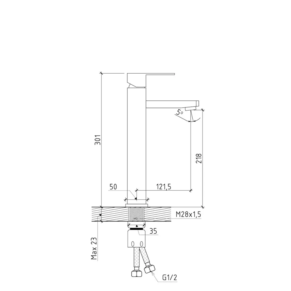 Фото 8 Комплект Тумба Helmi F07089 85см дуб крафт/графит, раковина Helmi Mini 24 накладная, смеситель Diadonna высокий Фото 8 Комплект Тумба Helmi F07089 85см дуб крафт/графит, раковина Helmi Mini 24 накладная, смеситель Diadonna высокий