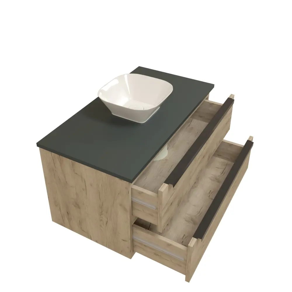 Фото 7 Тумба под раковину подвесная Teymi Helmi T60304_T50206 85см цвет дуб, с раковиной Фото 7 Тумба под раковину подвесная Teymi Helmi T60304_T50206 85см цвет дуб, с раковиной