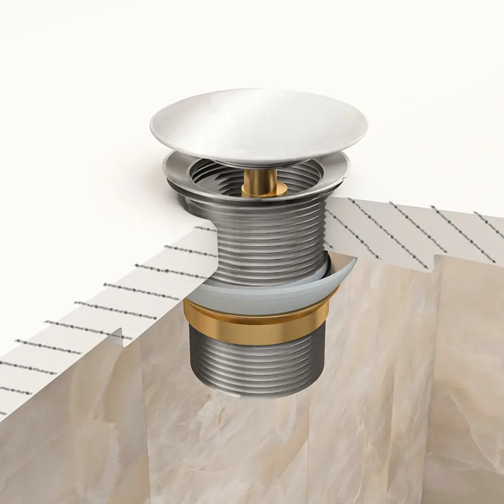 Фото 9 Раковина Teymi Solli F12664 61см цвет черный мрамор + донный клапан хром Фото 9 Раковина Teymi Solli F12664 61см цвет черный мрамор + донный клапан хром