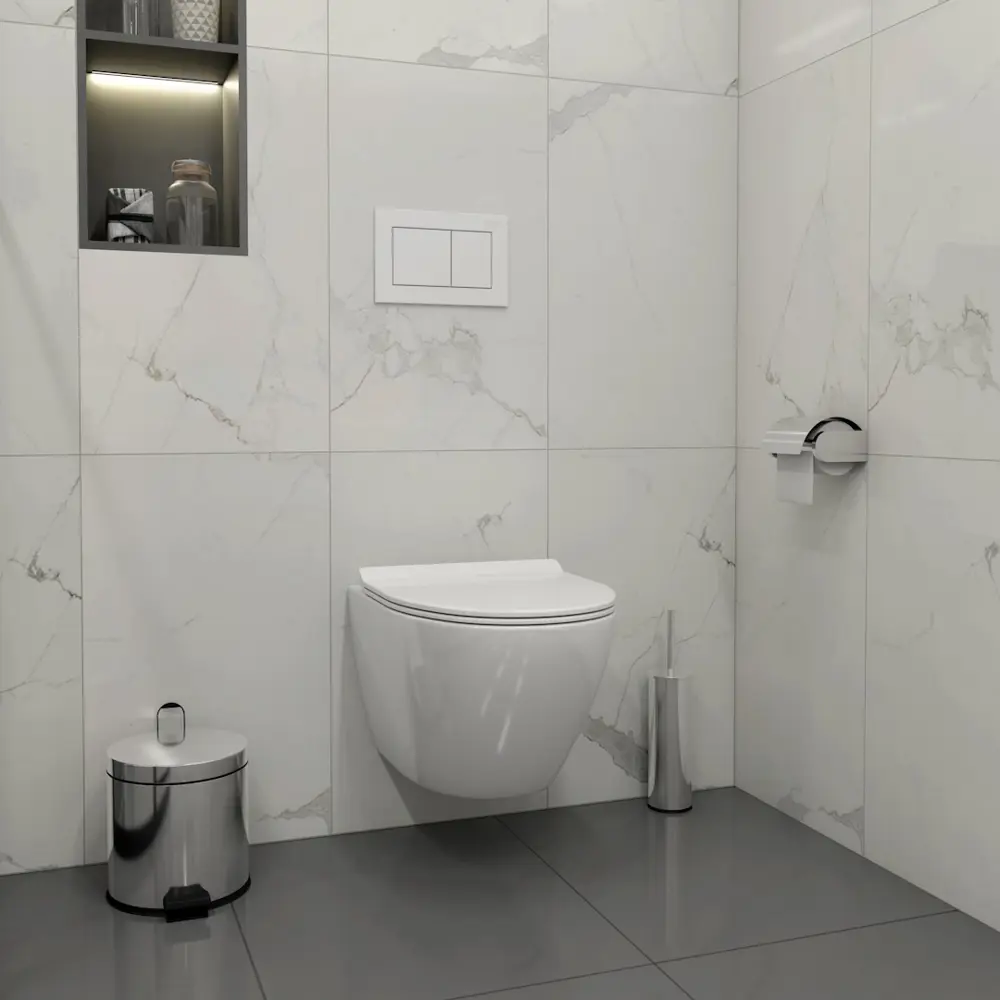 Фото 4 Комплект инсталляция с унитазом Teymi Lina pro f01430 цвет белый Фото 4 Комплект инсталляция с унитазом Teymi Lina pro f01430 цвет белый