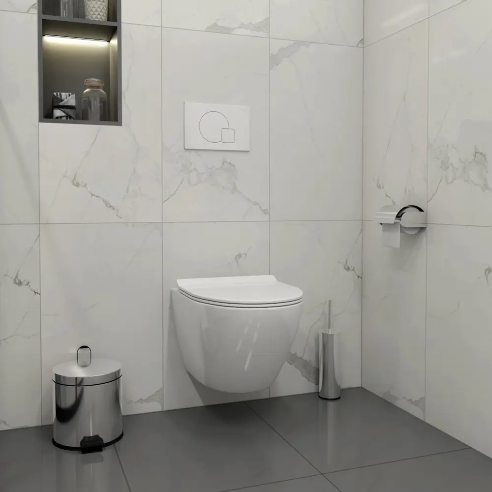 Фото 4 Комплект инсталляция с унитазом Teymi Lina pro f01434 цвет белый Фото 4 Комплект инсталляция с унитазом Teymi Lina pro f01434 цвет белый