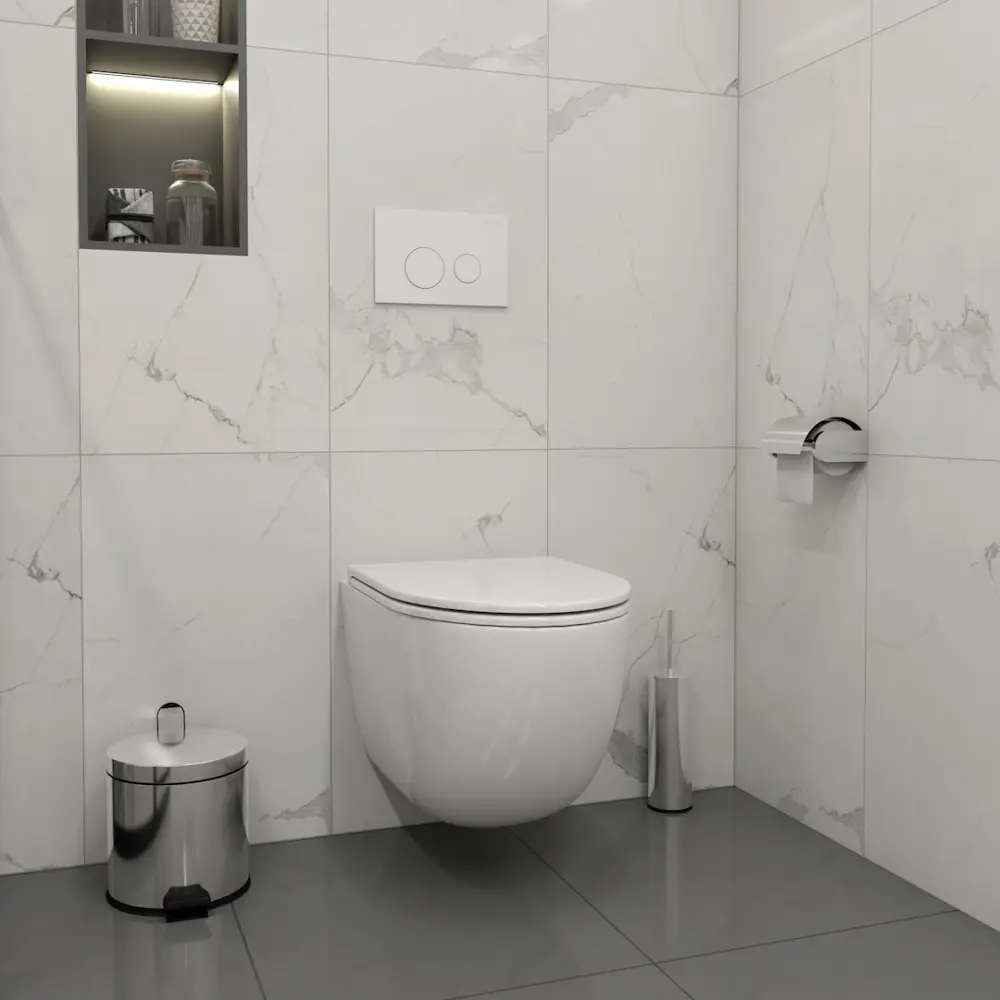 Фото 4 Комплект инсталляция с унитазом Teymi Lina f01204 цвет белый Фото 4 Комплект инсталляция с унитазом Teymi Lina f01204 цвет белый