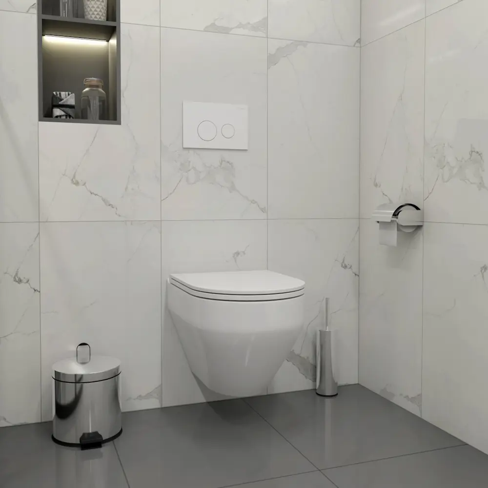 Фото 4 Комплект инсталляция с унитазом Teymi Demi f01384 цвет белый Фото 4 Комплект инсталляция с унитазом Teymi Demi f01384 цвет белый