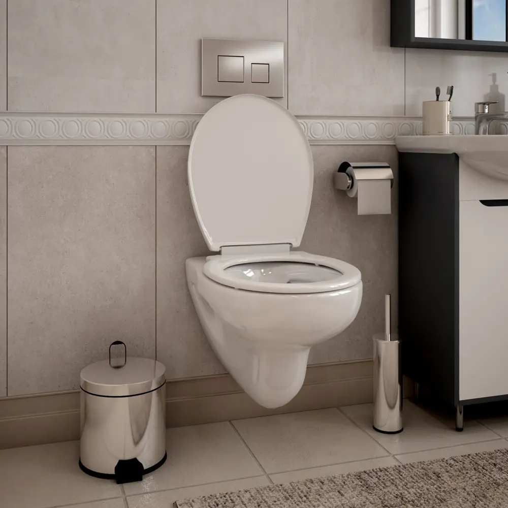 Фото 8 Комплект инсталляция с унитазом Teymi Hanna pro f08015 цвет белый Фото 8 Комплект инсталляция с унитазом Teymi Hanna pro f08015 цвет белый