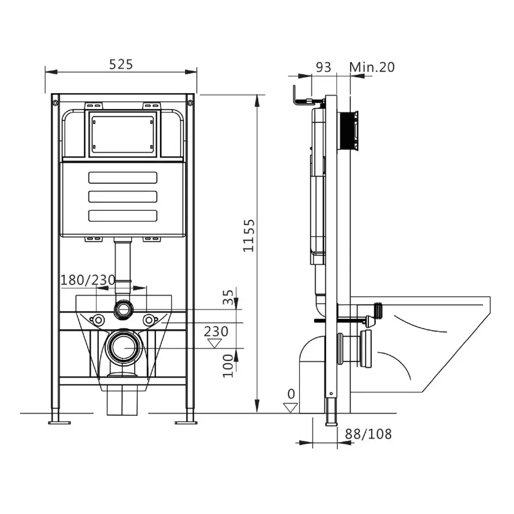 Фото 5 Комплект инсталляция с унитазом Teymi Hanna pro f08007 цвет белый Фото 5 Комплект инсталляция с унитазом Teymi Hanna pro f08007 цвет белый
