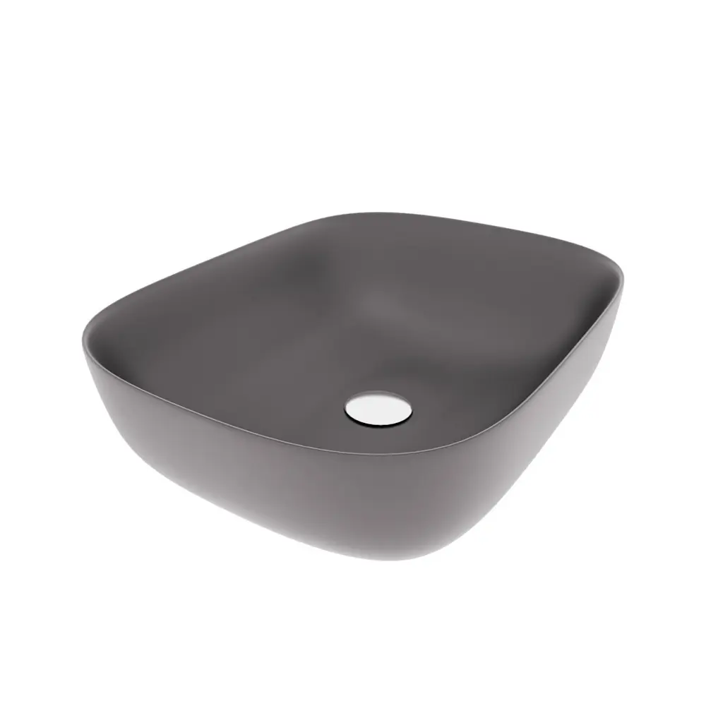 Фото 4 Раковина для ванной накладная Teymi Solli 50 графит матовая в комплекте смеситель высокий хром F12945 Фото 4 Раковина для ванной накладная Teymi Solli 50 графит матовая в комплекте смеситель высокий хром F12945