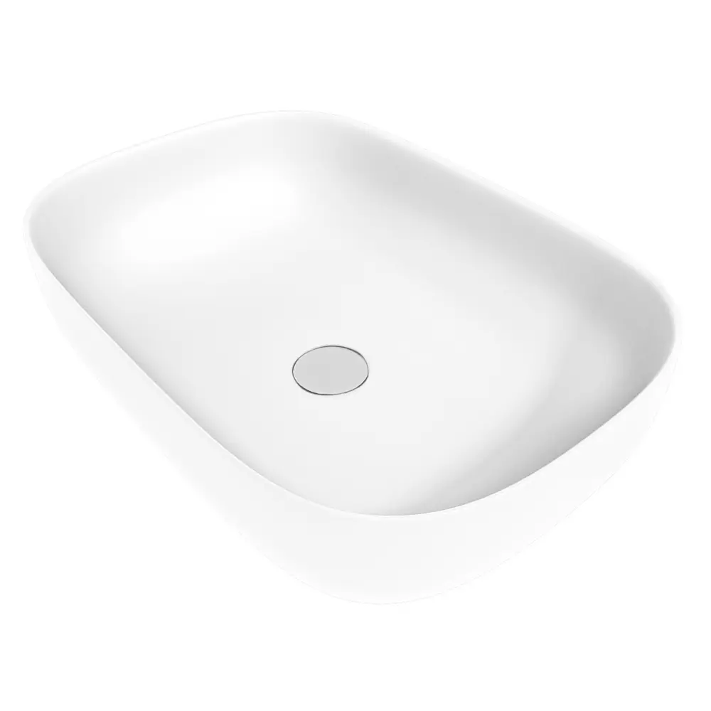 Фото 4 Раковина для ванной накладная Teymi Solli 60 белая матовая в комплекте смеситель высокий хром F12949 Фото 4 Раковина для ванной накладная Teymi Solli 60 белая матовая в комплекте смеситель высокий хром F12949