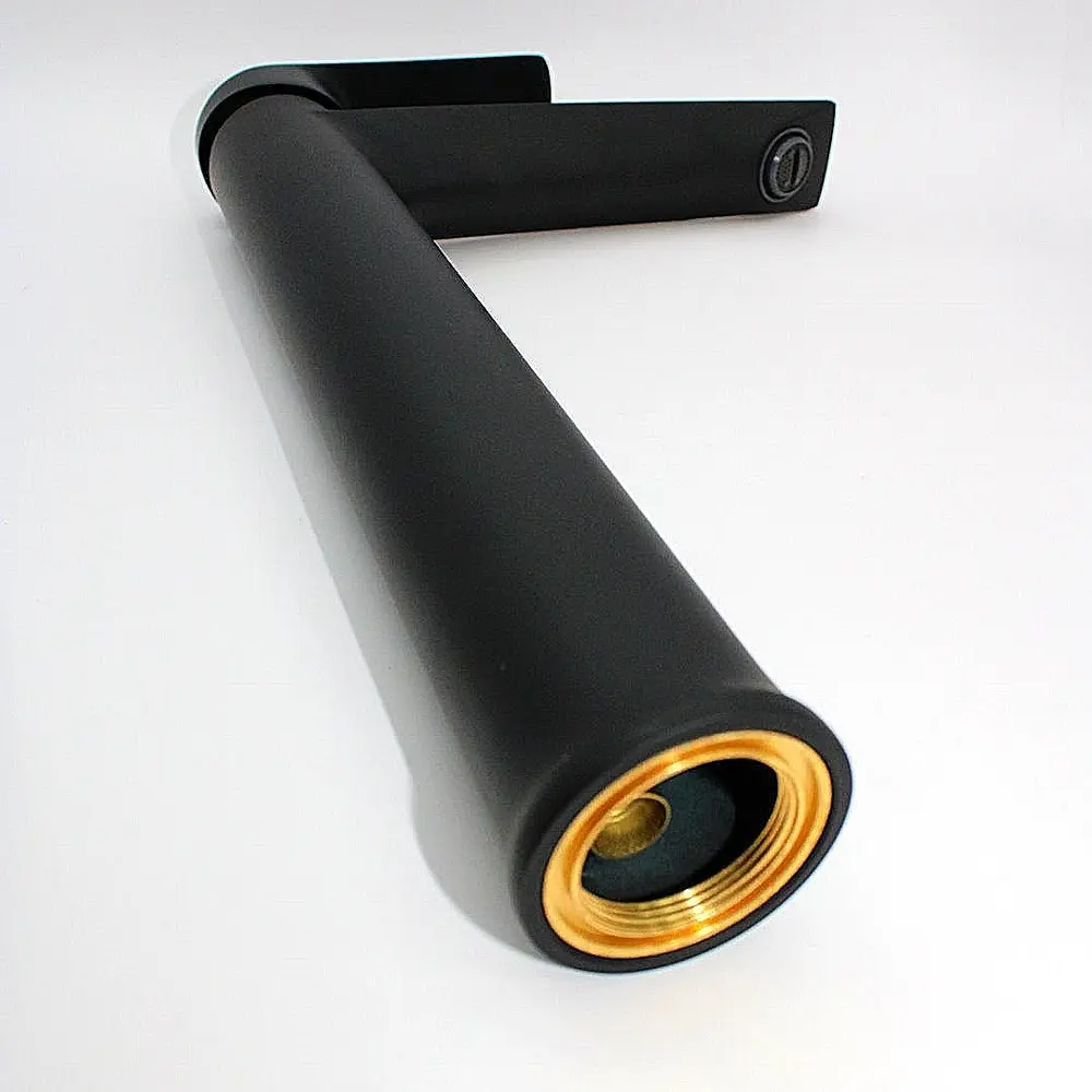 Фото 12 Раковина для ванной накладная Teymi Helmi 50 графит матовая в комплекте смеситель высокий черный матовый F12977