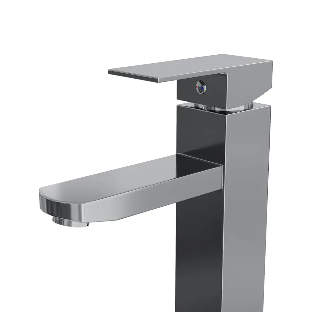 Фото 10 Раковина для ванной накладная Teymi Solli 50 белая матовая в комплекте смеситель высокий хром F12791