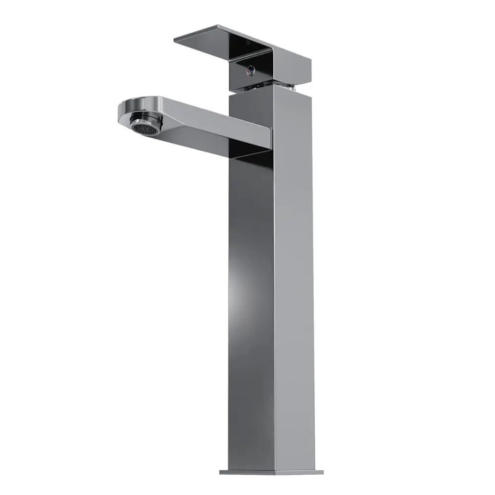 Фото 11 Раковина для ванной накладная Teymi Lori 40 графит матовая в комплекте смеситель высокий хром F12805