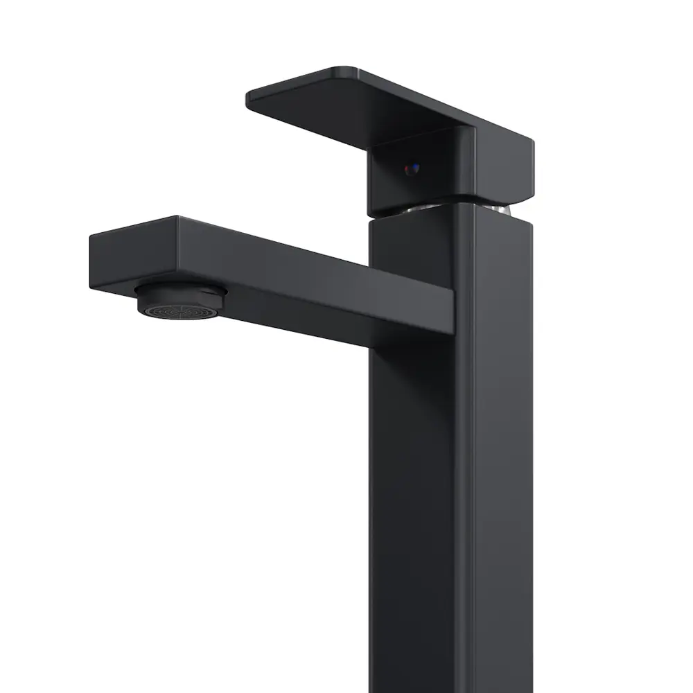 Фото 7 Комплект Раковина Teymi Solli 41 и смеситель Diadonna высокий черный матовый F07051