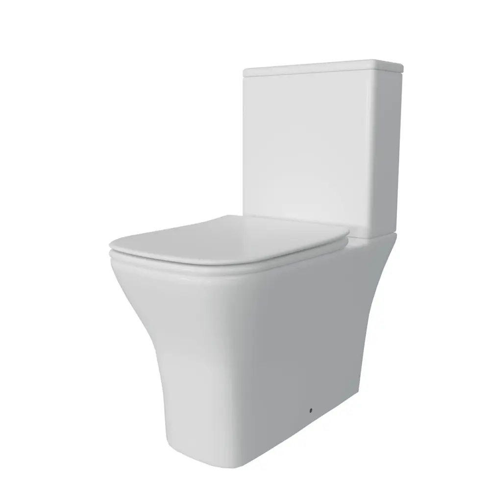 Фото 8 Комплект Teymi 2 в 1 Унитаз напольный Helmi Pro безободковый с гигиеническим душем Lina хром F10121