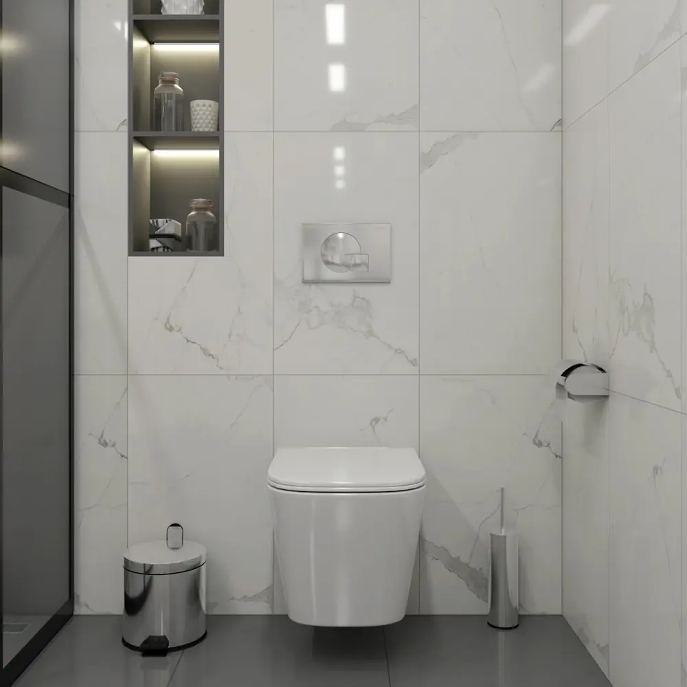 Фото 3 Комплект Teymi Инсталляция Aina 50 клавиша смыва Ellie хром унитаз Helmi S F00551