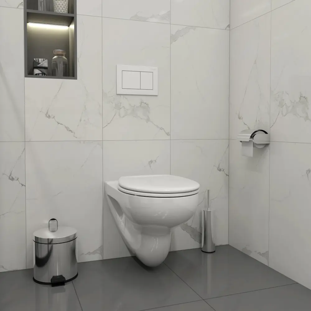Фото 4 Комплект инсталляция с унитазом Teymi Hanna pro f01325 F01325 цвет белый Фото 4 Комплект инсталляция с унитазом Teymi Hanna pro f01325 F01325 цвет белый