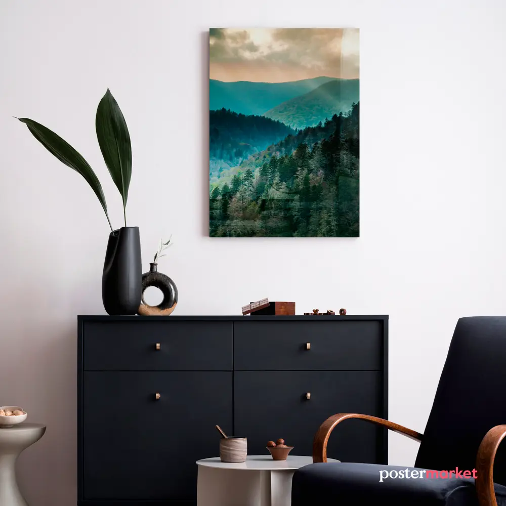 Фото 3 Картина без рамки Postermarket Закат в горах 70x50 см Фото 3 Картина без рамки Postermarket Закат в горах 70x50 см