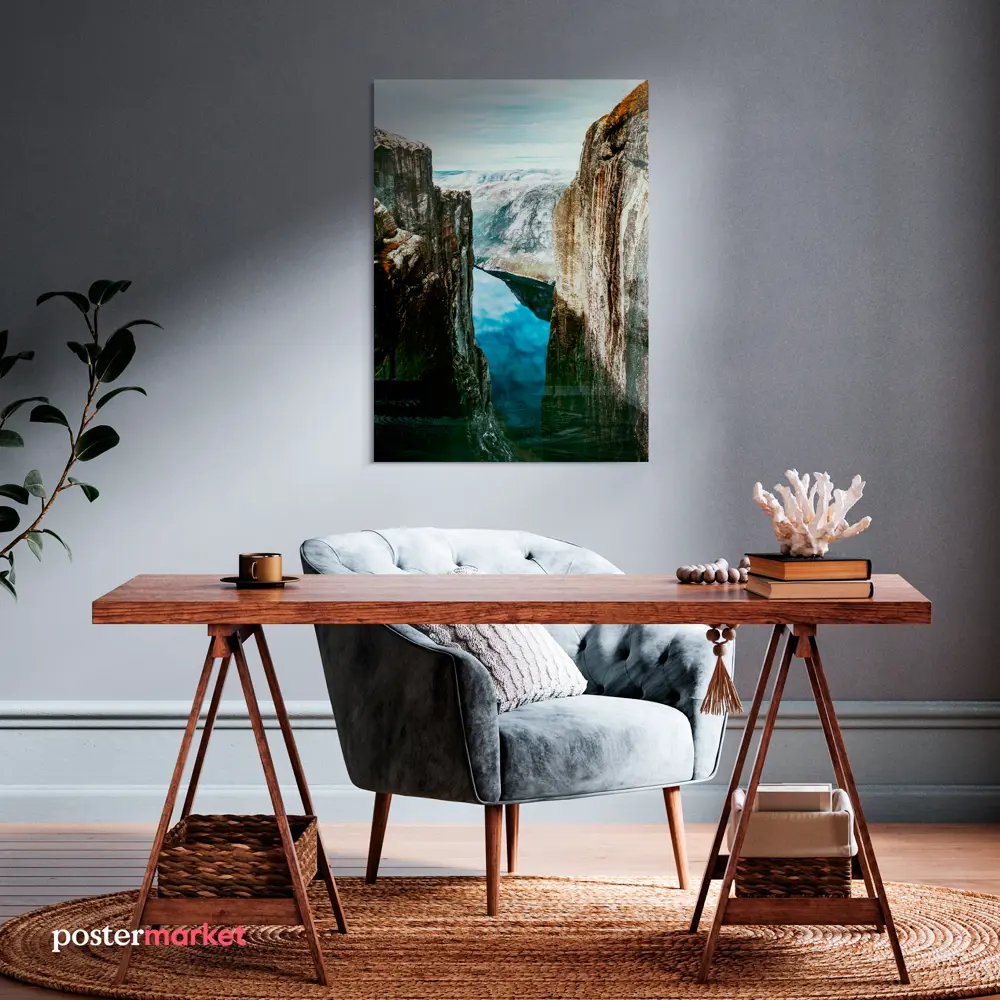 Фото 3 Картина без рамки Postermarket Фьорд 70x50 см Фото 3 Картина без рамки Postermarket Фьорд 70x50 см
