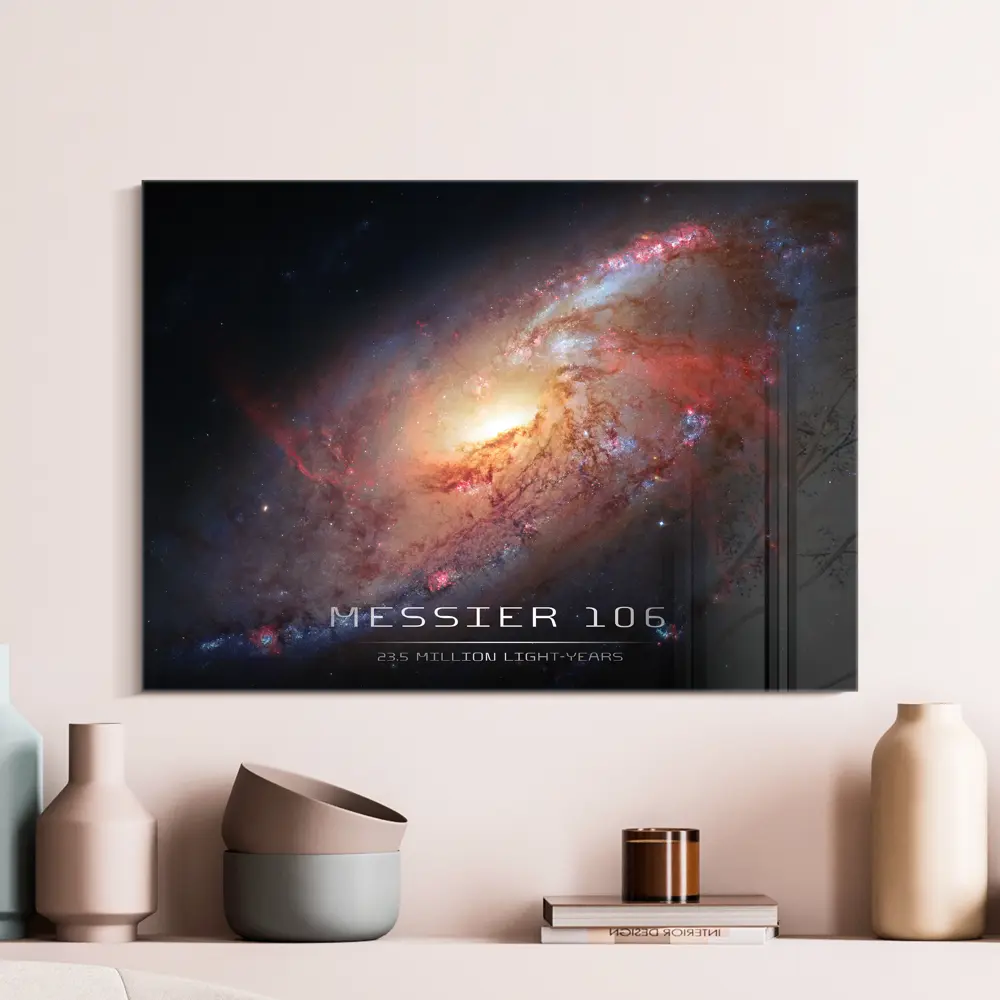 Фото Картина на стекле Postermarket Галактика Messier 106 50x70 см