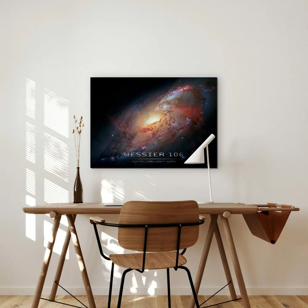 Фото 6 Картина на стекле Postermarket Галактика Messier 106 50x70 см Фото 6 Картина на стекле Postermarket Галактика Messier 106 50x70 см