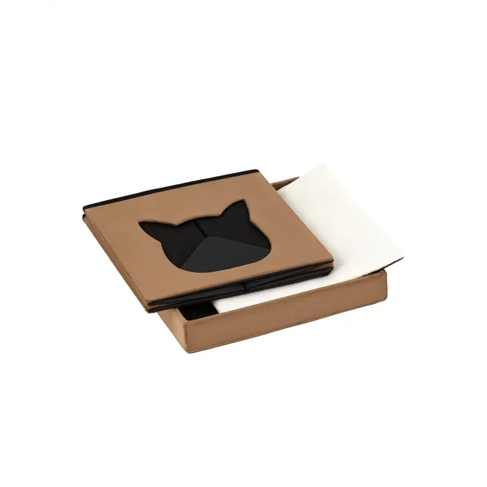 Фото 3 Пуф ткань ПВХ Stool Group Store Pet HS-PT55 V73 BOX, 38x38 см, цвет коричневый Фото 3 Пуф ткань ПВХ Stool Group Store Pet HS-PT55 V73 BOX, 38x38 см, цвет коричневый