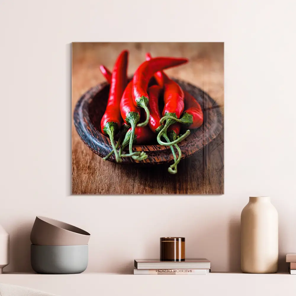 Фото Картина без рамки Postermarket Острый перец 30x30 см Фото Картина без рамки Postermarket Острый перец 30x30 см