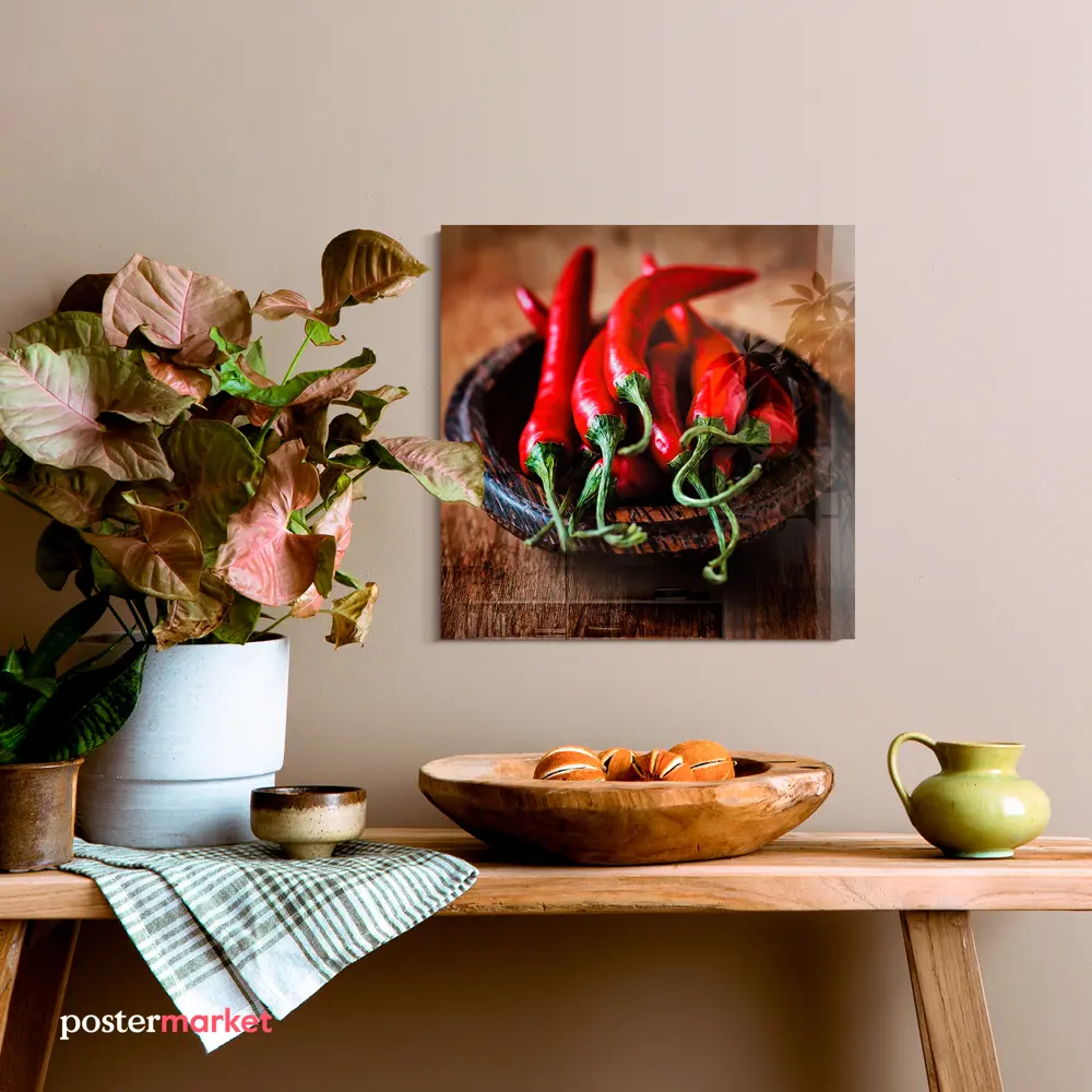Фото 3 Картина без рамки Postermarket Острый перец 30x30 см Фото 3 Картина без рамки Postermarket Острый перец 30x30 см