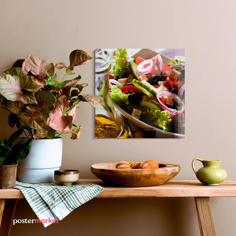 Фото 3 Картина без рамки Postermarket Греческий салат 30x30 см Фото 3 Картина без рамки Postermarket Греческий салат 30x30 см
