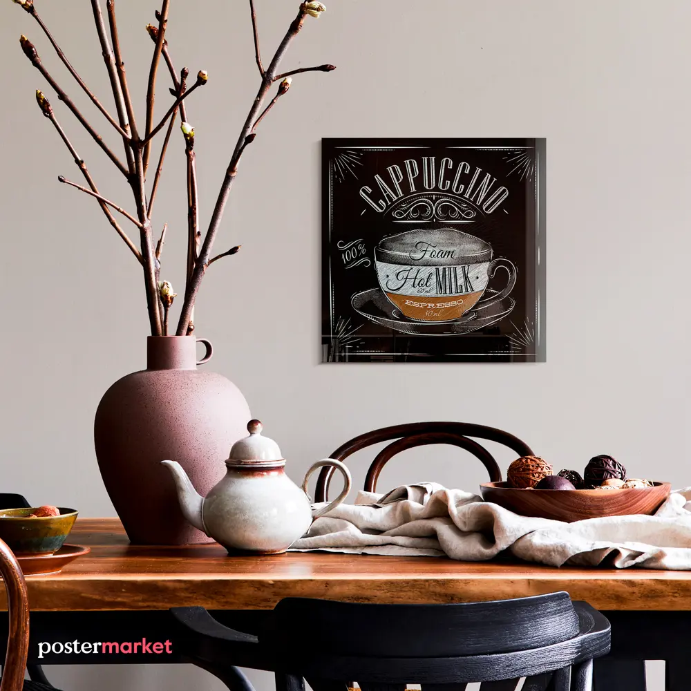 Фото 6 Картина на стекле Postermarket Капучино 30x30 см Фото 6 Картина на стекле Postermarket Капучино 30x30 см