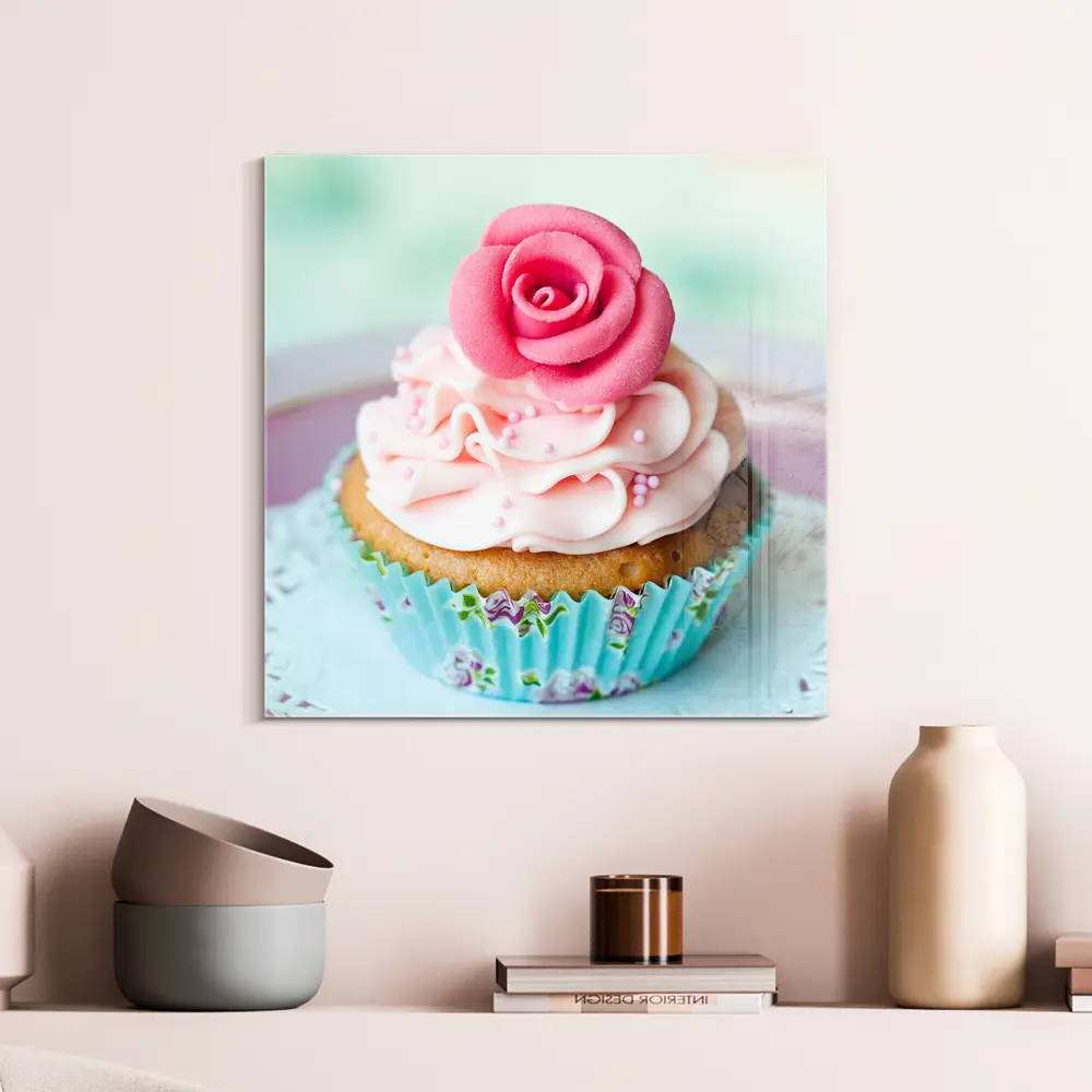Фото Картина на стекле Postermarket Капкейк 30x30 см