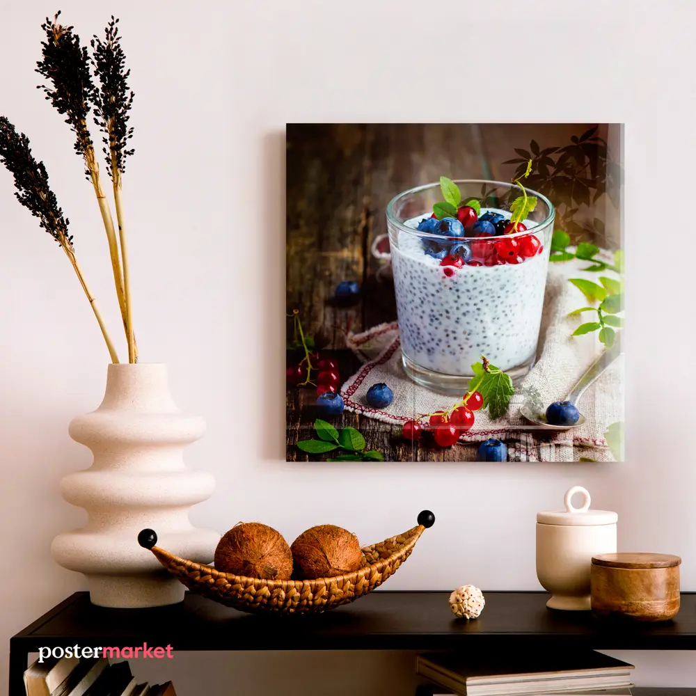 Фото 3 Картина без рамки Postermarket Йогурт 30x30 см Фото 3 Картина без рамки Postermarket Йогурт 30x30 см