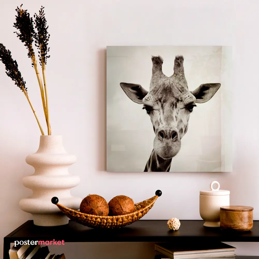 Фото 3 Картина без рамки Postermarket Жираф 30x30 см Фото 3 Картина без рамки Postermarket Жираф 30x30 см