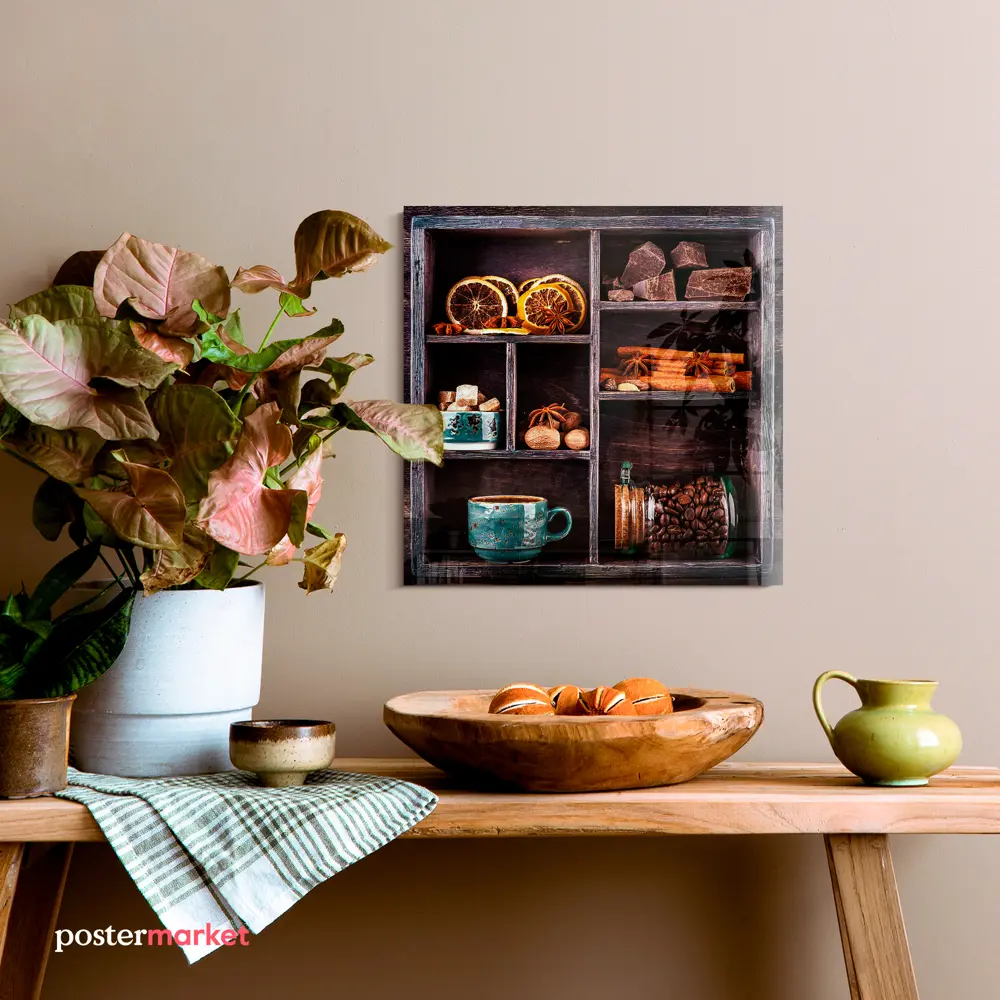 Фото 3 Картина на стекле Postermarket Кухня 30x30 см Фото 3 Картина на стекле Postermarket Кухня 30x30 см