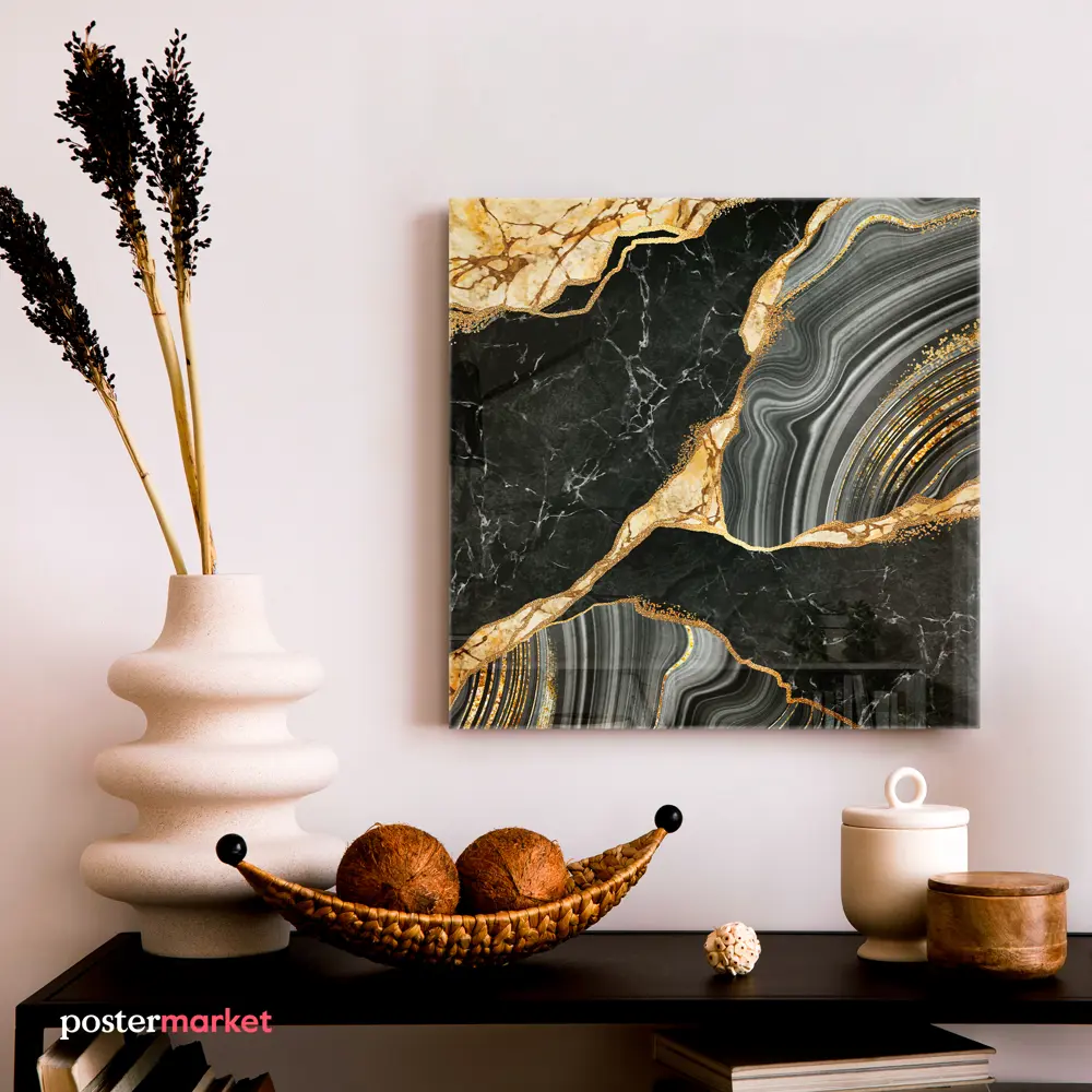 Фото 3 Картина на стекле Postermarket Мрамор 30x30 см