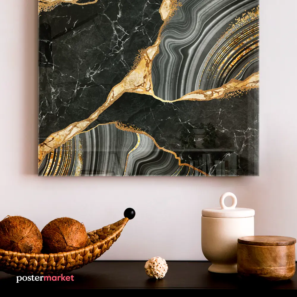 Фото 5 Картина на стекле Postermarket Мрамор 30x30 см