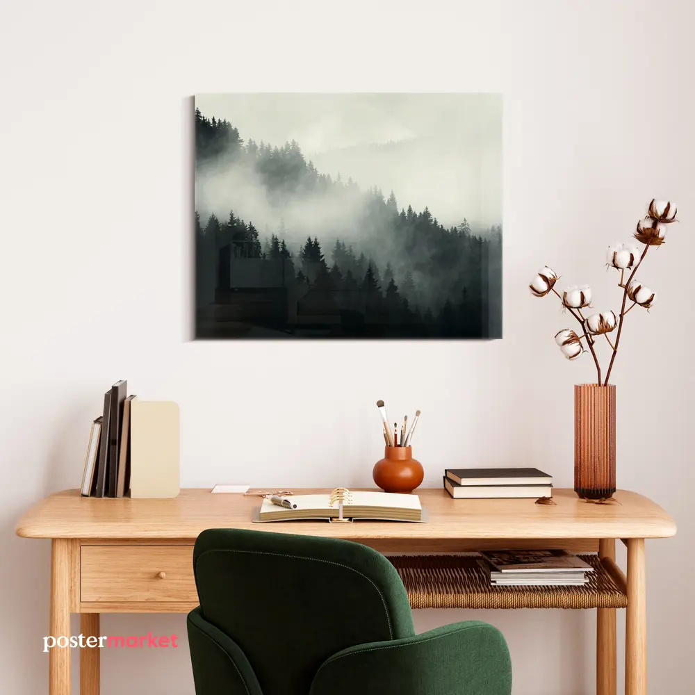 Фото 5 Картина без рамки Postermarket Туманные горы 66x50 см Фото 5 Картина без рамки Postermarket Туманные горы 66x50 см
