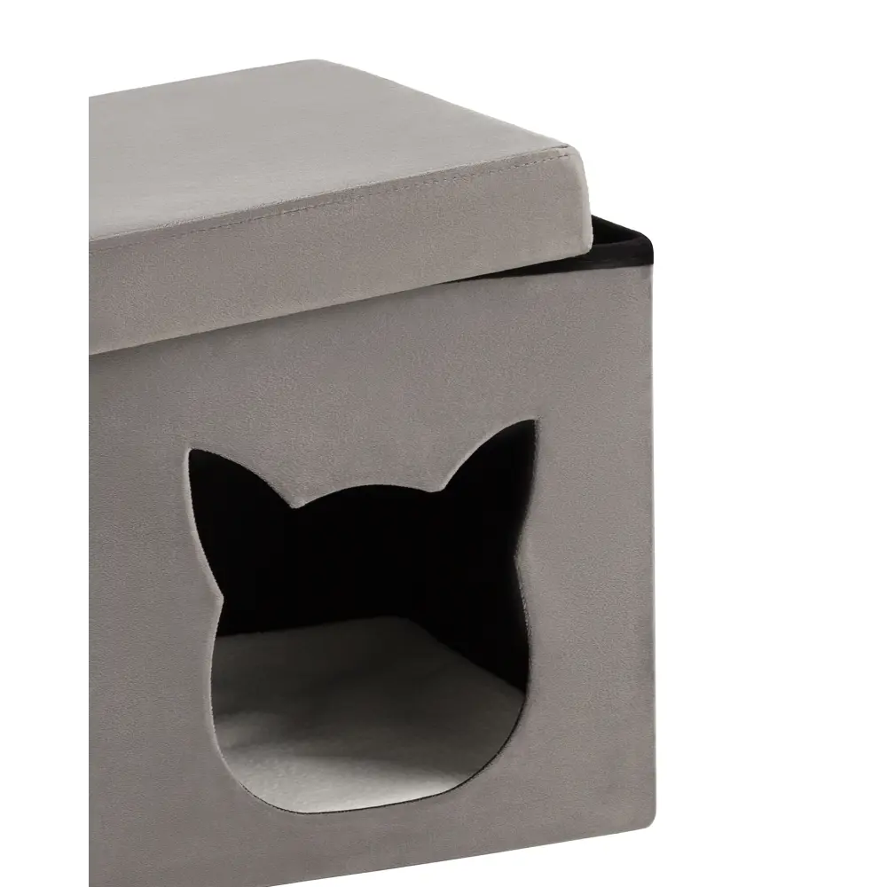 Фото 2 Пуф рогожка Stool Group Store Pet HS-PT55 V17 BOX, 38x38 см, цвет антрацитовый Фото 2 Пуф рогожка Stool Group Store Pet HS-PT55 V17 BOX, 38x38 см, цвет антрацитовый