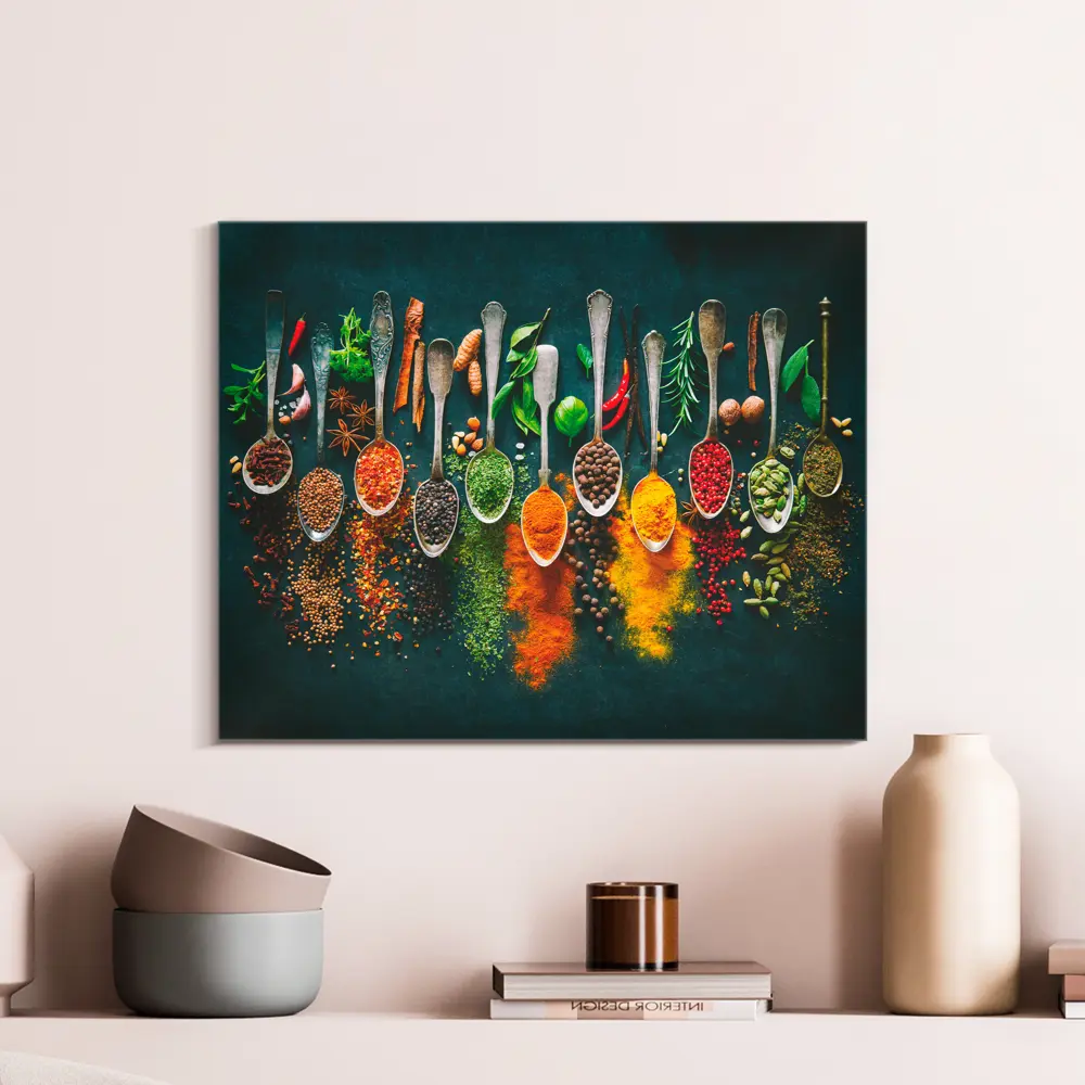 Фото Картина на стекле Postermarket "Травы и специи" 50x40 см Фото Картина на стекле Postermarket "Травы и специи" 50x40 см