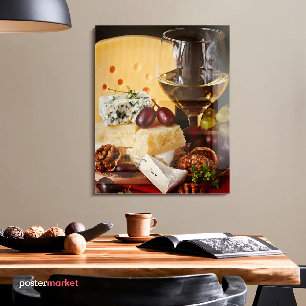 Фото 4 Картина без рамки Postermarket Сыр и вино 50x40 см Фото 4 Картина без рамки Postermarket Сыр и вино 50x40 см