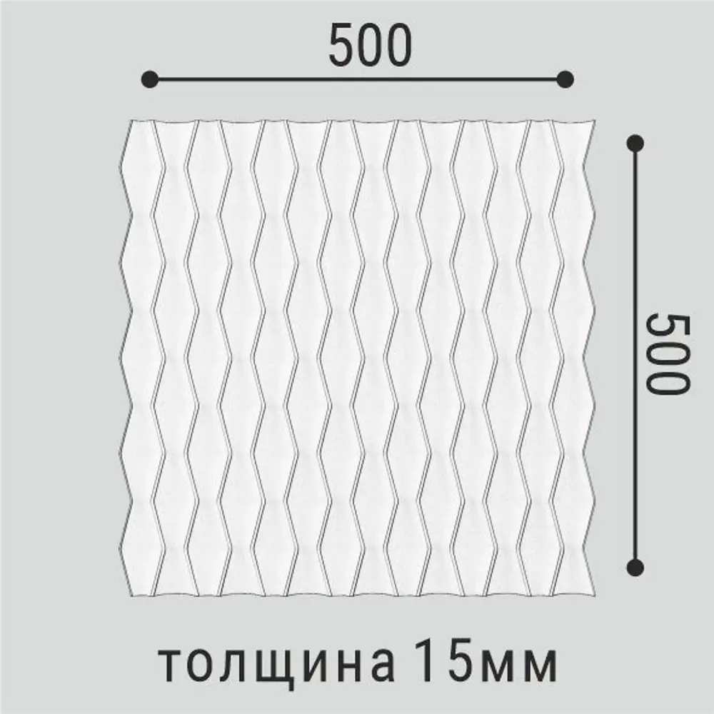 Фото 5 Панель3D пластиковая Bello-Deco СП 17 500x500 мм 0.25 м² белый Фото 5 Панель3D пластиковая Bello-Deco СП 17 500x500 мм 0.25 м² белый