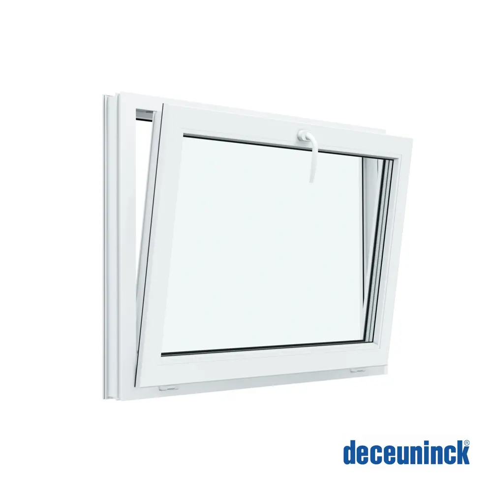 Фото 2 Пластиковое окно ПВХ Deceuninck Форвард фрамуга 530x800мм двухкамерный стеклопакет цвет белый