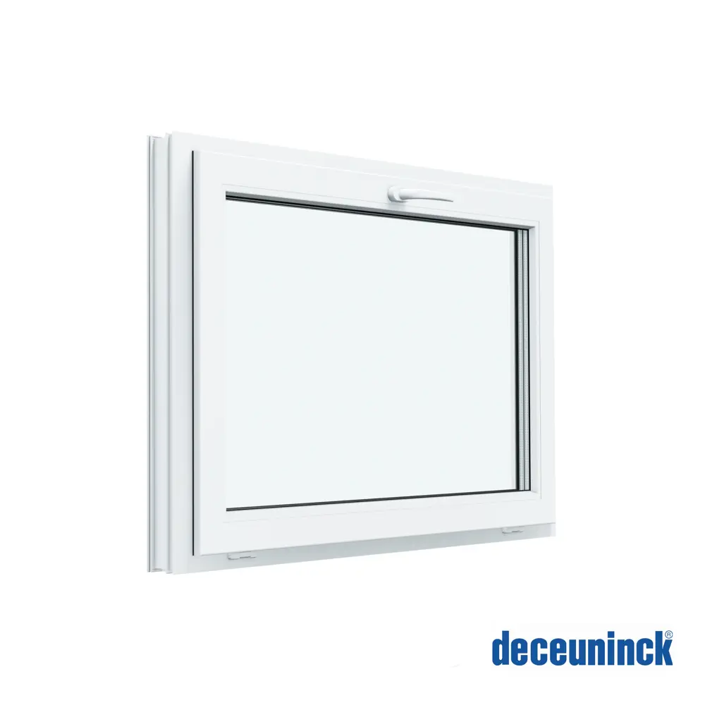 Фото 3 Пластиковое окно ПВХ Deceuninck фрамуга 1000x600мм двухкамерный стеклопакет цвет белый Фото 3 Пластиковое окно ПВХ Deceuninck фрамуга 1000x600мм двухкамерный стеклопакет цвет белый