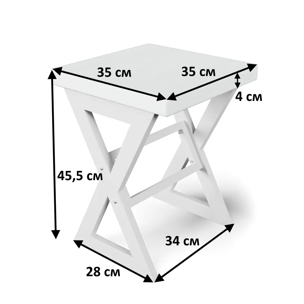 Фото 3 Табурет Табурет Solarius tab-loft-X-ven-white-2 35x45.5x35 см ножки металл белый сиденье сосна цвет коричневый 2 шт Фото 3 Табурет Табурет Solarius tab-loft-X-ven-white-2 35x45.5x35 см ножки металл белый сиденье сосна цвет коричневый 2 шт