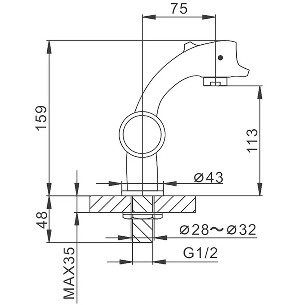 Фото 2 Смеситель для кухни Frap 23595 поворотный излив 11 см цвет хром