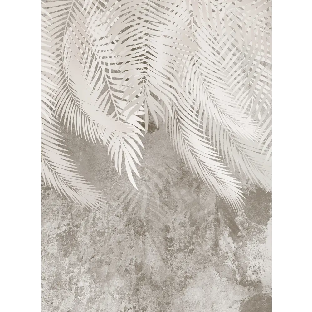 Фото 3 Фотообои флизелиновые Foto Print Пальмовые листья на серо-бежевой стене 04-538-А-2-2.7 200x270 см