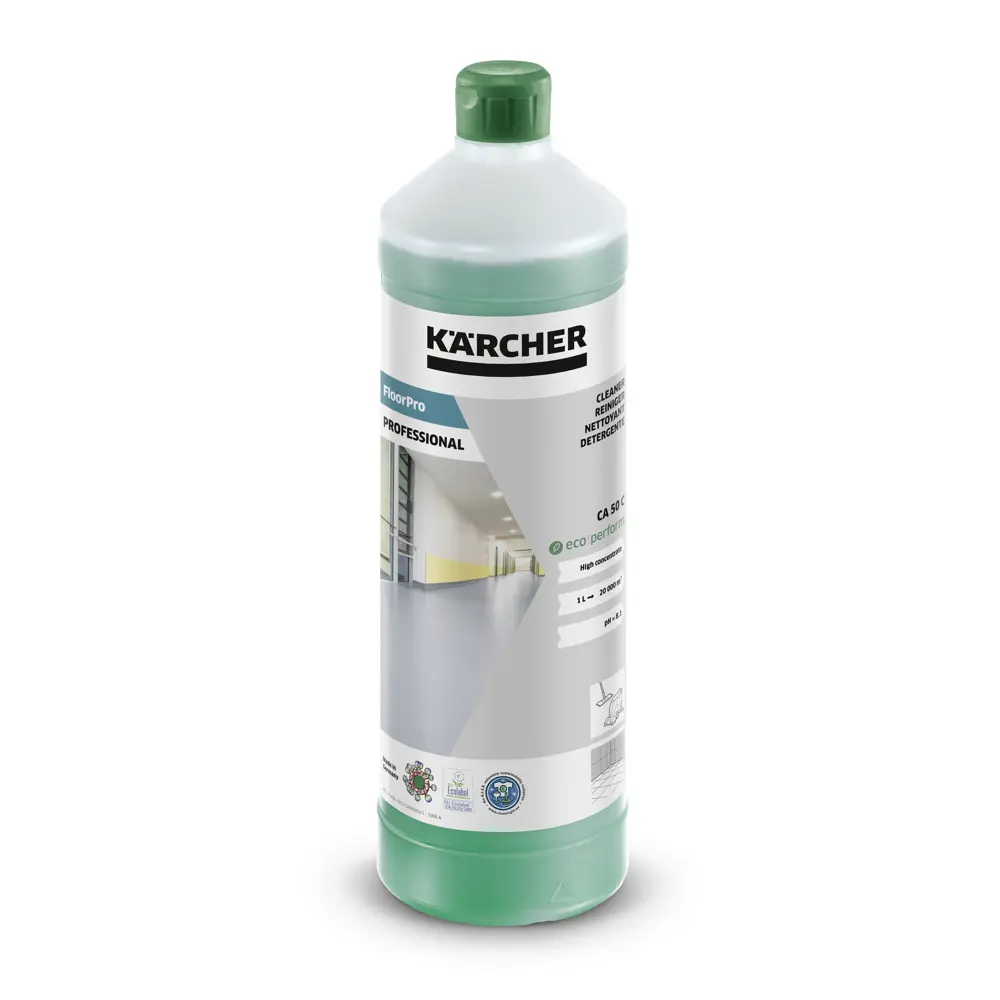 Фото 2 Средство для мытья полов Karcher FloorPro Cleaner CA 50 C eco!perform 6.296-053.0 концентрат 1 л Фото 2 Средство для мытья полов Karcher FloorPro Cleaner CA 50 C eco!perform 6.296-053.0 концентрат 1 л