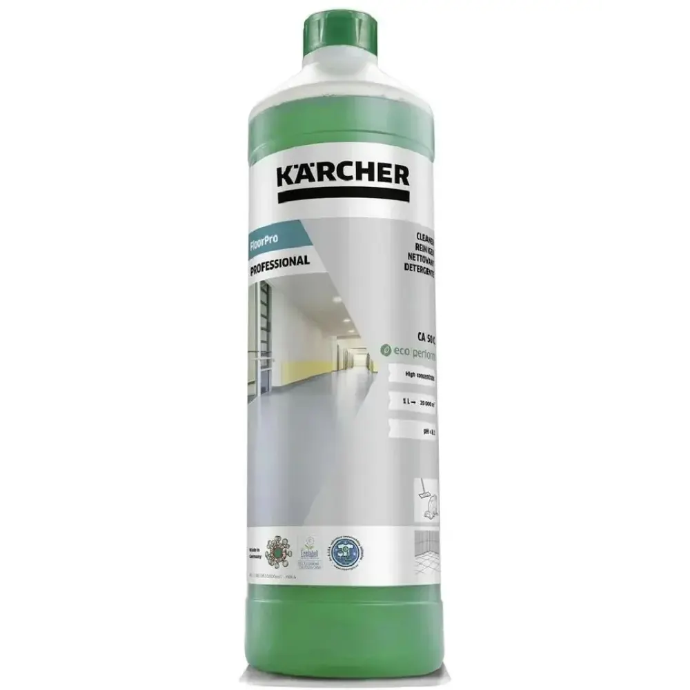 Фото Средство для мытья полов Karcher FloorPro Cleaner CA 50 C eco!perform 6.296-053.0 концентрат 1 л Фото Средство для мытья полов Karcher FloorPro Cleaner CA 50 C eco!perform 6.296-053.0 концентрат 1 л